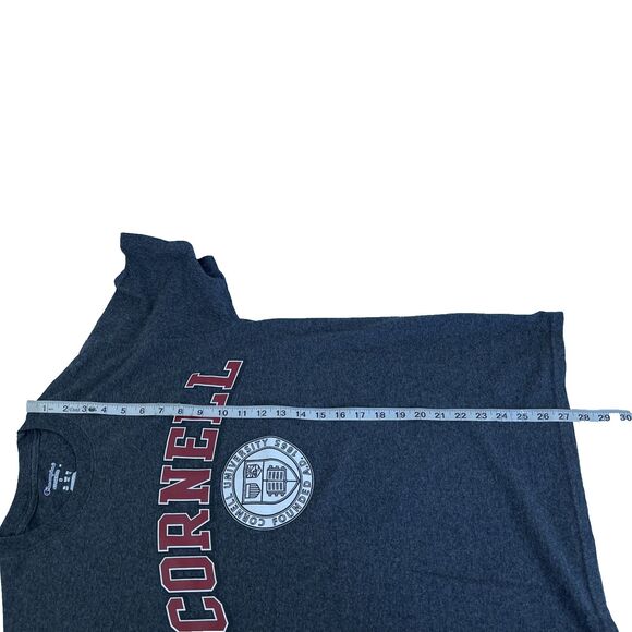 Mens Cornell University Short Sleeve Double Sided Graphic T-Shirt Sz S Gray - Picture 6 of 6